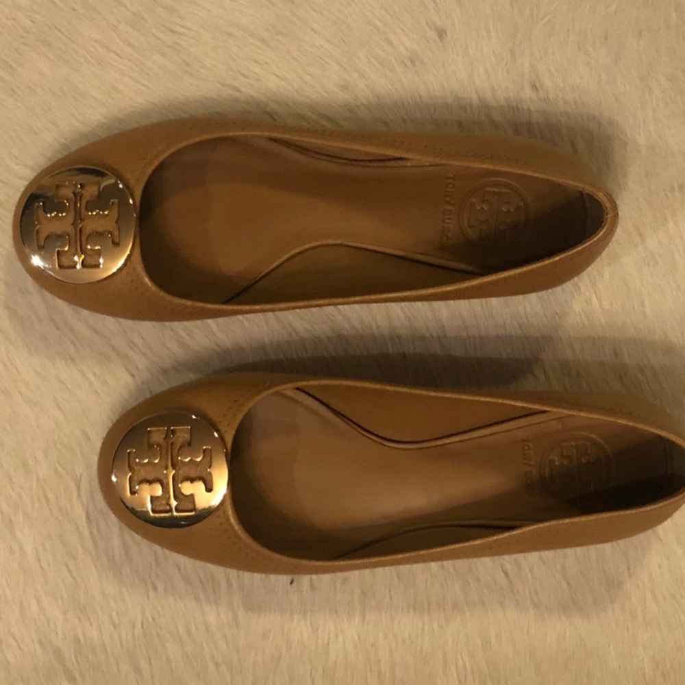 Tory Burch Flats Camel